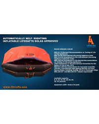 65 PERSON AUTOMATIC SELF- RIGHTING INFLATABLE LIFERAFTS